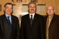 OIE Director General Dr. Bernard Vallat, Minister Ritz, and CFIA Executive Vice-President Dr. Brian Evans