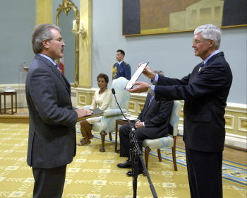 Sworn in as Minister of Agriculture