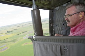 Minister Ritz tours wet farmland of Saskatchewan