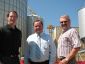 Gerry Ritz with Tim LaFrance and Bill Boyd at the opening of Terra Grain Fuels ethanol facility in Belle Plaine, SK